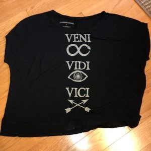 Black “Veni Vidi Vici” Graphic T shirt